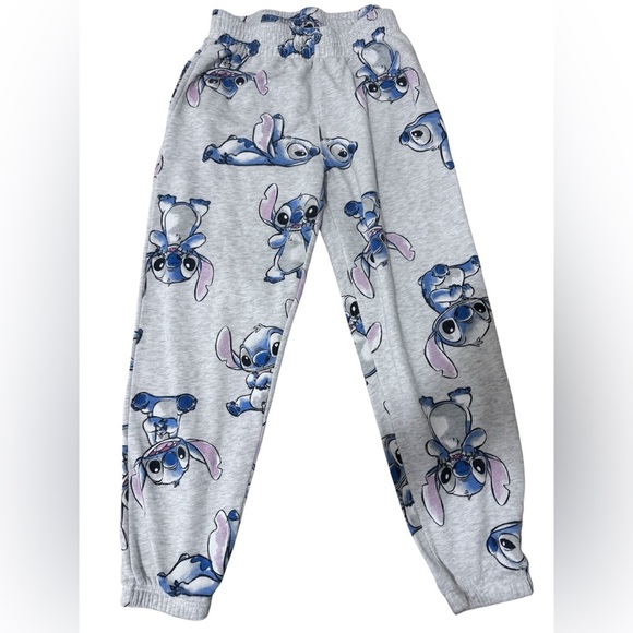 Disney Gray pants Bottoms with Blue Character Design - Picture 1 of 5